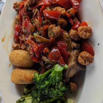Trattoria Vivolo - Pork chops and hot sausage - Italian Near Me - Harrison, New York Trattoria Vivolo - Pork chops and hot sausage - Italian Near Me - Harrison, New York