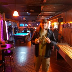 Ponderosa Bar & Lounge - Billy is playing shuffleboard