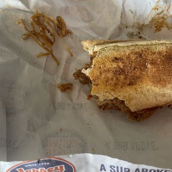 Jersey Mike's Subs - #42 Chipotle Chicken Cheese Steak I asked for no onion, had to pick them out since order was wrong - Sandwiches Near Me - National City, California Jersey Mike's Subs - #42 Chipotle Chicken Cheese Steak I asked for no onion, had to pick them out since order was wrong - Sandwiches Near Me - National City, California