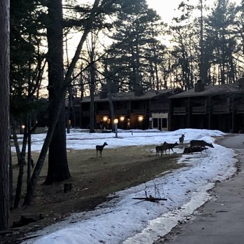 Lake Forest Resort & Club - Common area at dusk. - Resorts Near Me - Eagle River, Wisconsin