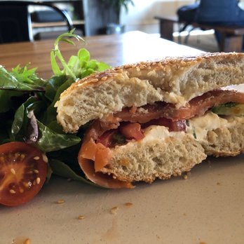 Groundwork Coffee - Lox bagel with an arugula side salad. - Coffee & Tea Near Me - Los Angeles, California Groundwork Coffee - Lox bagel with an arugula side salad. - Coffee & Tea Near Me - Los Angeles, California