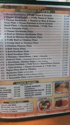Menu photo 1 Azucena's Mexican Restaurant Luling, TX