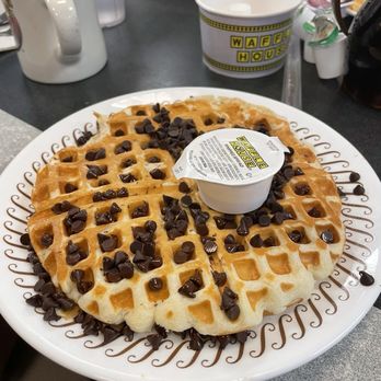 Waffle House - Chocolate chip waffle - Breakfast & Brunch Near Me - Phoenix, Arizona Waffle House - Chocolate chip waffle - Breakfast & Brunch Near Me - Phoenix, Arizona