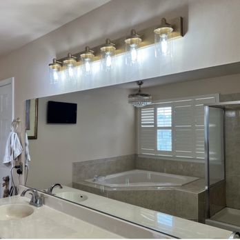 Calvi Electric Company - Master Bath Vanity Light - Electricians Near Me - Egg Harbor Township, New Jersey Calvi Electric Company - Master Bath Vanity Light - Electricians Near Me - Egg Harbor Township, New Jersey
