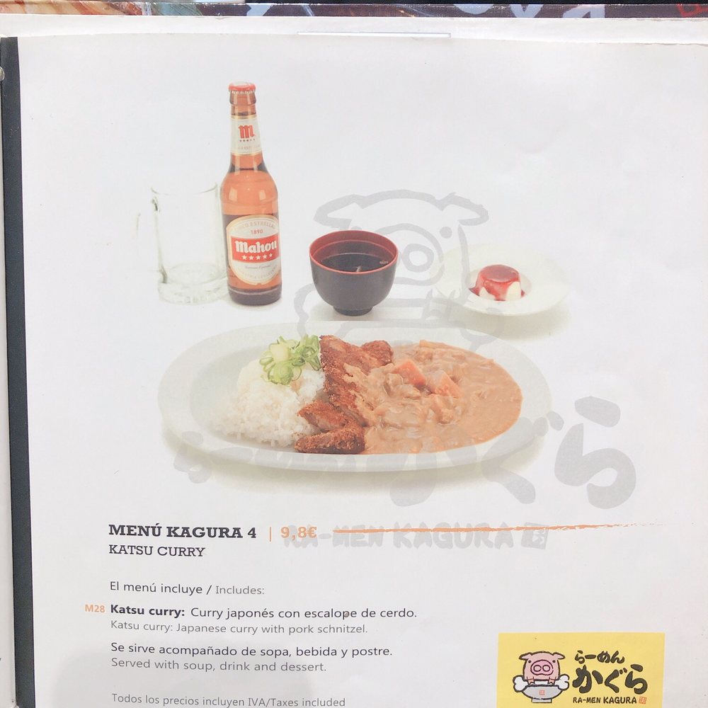 Ramen Kagura - Menu del dia - Sushi Bars Near Me - Madrid, M Ramen Kagura - Menu del dia - Sushi Bars Near Me - Madrid, M