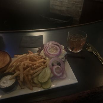 The Golden Hoosier - Bacon, jam burger with parmesan fries - Burgers Near Me - St. Louis, Missouri The Golden Hoosier - Bacon, jam burger with parmesan fries - Burgers Near Me - St. Louis, Missouri