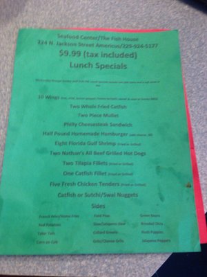 Menu photo 3 The Fish House Americus, GA Menu photo 3 The Fish House Americus, GA