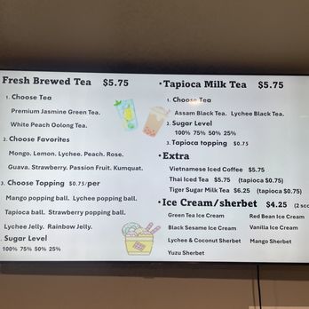 Hailey’s Sweet - Menu - Bubble Tea Near Me - Brentwood, California