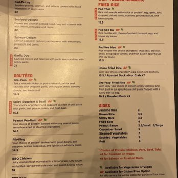 Ben Thai Cafe - Entrees - Thai Near Me - San Francisco, California