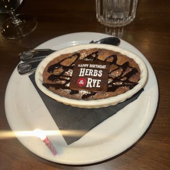 Herbs & Rye - Chocolate chip cookie dessert - Steakhouses Near Me - Las Vegas, Nevada