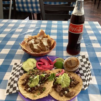 Taco Land - This is tacos de carne asada with some fried beans with cheese - Tacos Near Me - Anaheim, California Taco Land - This is tacos de carne asada with some fried beans with cheese - Tacos Near Me - Anaheim, California