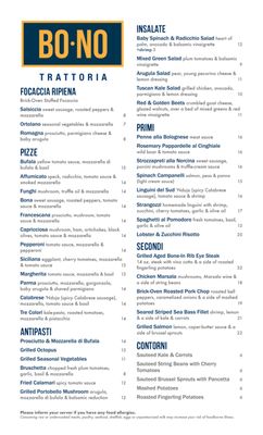 Menu photo 4 Bono Trattoria New York, NY