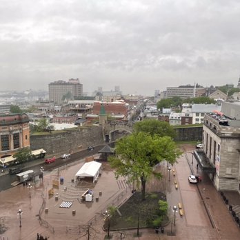 Quebec City Marriott Downtown - View from room 701, you can see the original city wall and the various entertainment venues - Hotels Near Me - Quebec City, Quebec Quebec City Marriott Downtown - View from room 701, you can see the original city wall and the various entertainment venues - Hotels Near Me - Quebec City, Quebec