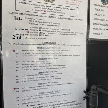 Hanalei Poke - Menu April 2025 - Food Trucks Near Me - Hanalei, Hawaii Hanalei Poke - Menu April 2025 - Food Trucks Near Me - Hanalei, Hawaii