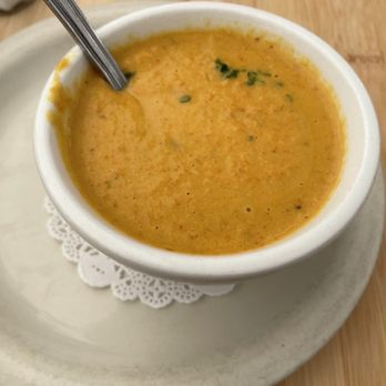 Mendocino Cafe - Curry carrot soup - Cafes Near Me - Mendocino, California