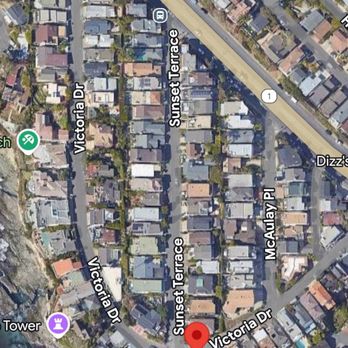 Pirate Tower - Park on PCH - walk downhill towards the staircase (red pin drop) - Landmarks & Historical Buildings Near Me - Laguna Beach, California