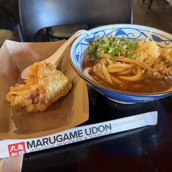 Marugame Udon - Dark meat fried chicken and curry udon (small) - a perfect combo! - Japanese Near Me - San Francisco, California Marugame Udon - Dark meat fried chicken and curry udon (small) - a perfect combo! - Japanese Near Me - San Francisco, California