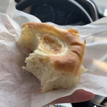 Kolache Republic - Sweet cream kolache getting housed in the car - Cafes Near Me - Columbus, Ohio Kolache Republic - Sweet cream kolache getting housed in the car - Cafes Near Me - Columbus, Ohio