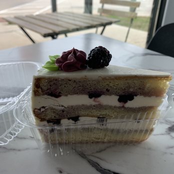 Cure Bakery & Coffee - Blackberry Lavender Cake - Bakeries Near Me - Austin, Texas