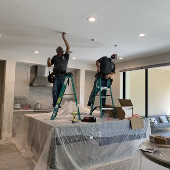 Lighting and Electrical - Hector realized that the pendants are too heavy and would need extra support. They came prepared and had every equipment needed! - Electricians Near Me Lighting and Electrical - Hector realized that the pendants are too heavy and would need extra support. They came prepared and had every equipment needed! - Electricians Near Me