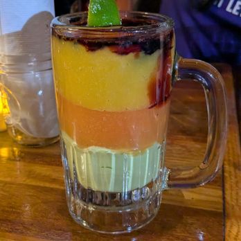 Bunna Cafe - Espris - Juice w/ 3 layers (mango, papaya, and avocado) - Ethiopian Near Me - Brooklyn, New York