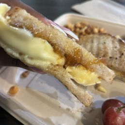 Brie and fig jam grilled cheese Brie and fig jam grilled cheese