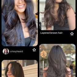 Lemon Tree Hair Salon - Dallas Central Forest - Inspiration pictures I provided.