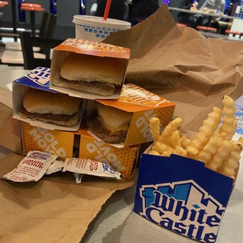 White Castle - 3 Cheese Sliders and 2 Original Sliders with French Fries - Fast Food Near Me - Las Vegas, Nevada White Castle - 3 Cheese Sliders and 2 Original Sliders with French Fries - Fast Food Near Me - Las Vegas, Nevada
