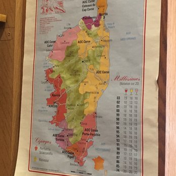 Pasta Luna - Map of Corsica hanging on the wall. - Delicatessen Near Me - Paris 06, 75