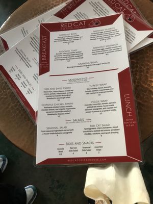 Menu photo 4 The Red Cat Birmingham, AL
