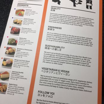 Yo! Sushi - Menu - Japanese Near Me - London, XGL Yo! Sushi - Menu - Japanese Near Me - London, XGL