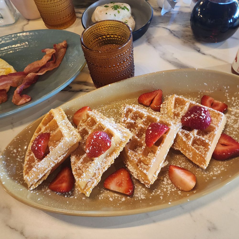 Haven Haus Cafe - Waffles with fresh strawberries - Breakfast & Brunch Near Me - Temecula, California Haven Haus Cafe - Waffles with fresh strawberries - Breakfast & Brunch Near Me - Temecula, California