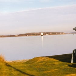 Hog Island Lighthouse - Whoops, don't think I'm suppose to be in this guy's yard.