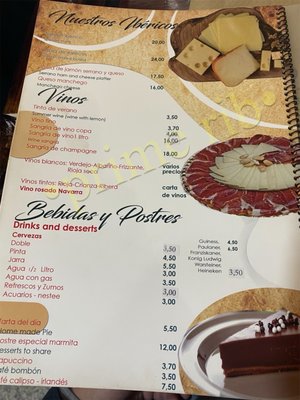 Menu photo 2 La Marmita Taberna Madrid, M