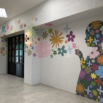 Flower Child - Love their fun mural in the hallway! - Salad Near Me - Addison, Texas Flower Child - Love their fun mural in the hallway! - Salad Near Me - Addison, Texas