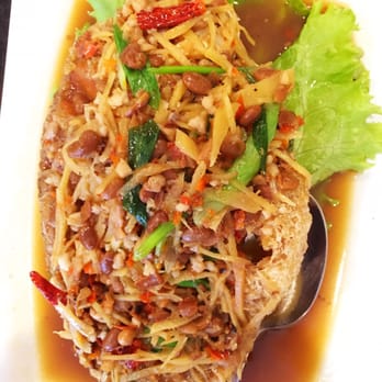 I Heart Cambodia - Fried Whole Fish with Ginger Sauce - Cambodian Near Me - Philadelphia, Pennsylvania I Heart Cambodia - Fried Whole Fish with Ginger Sauce - Cambodian Near Me - Philadelphia, Pennsylvania