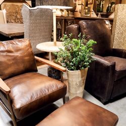 The Find - Leather accent chairs!