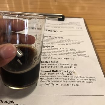 Sisyphus Brewing - Sample of Peanut Butter Jackpot. I've never tasted anything like it. Delicious! - Breweries Near Me - Minneapolis, Minnesota