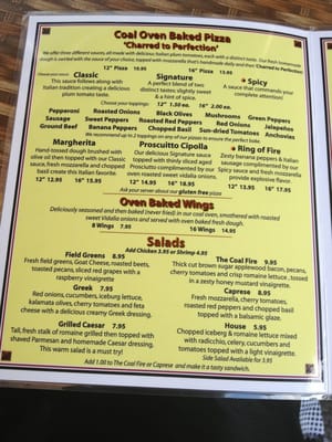 Menu photo 8 Coal Fire Gaithersburg, MD