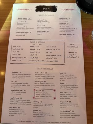 Menu photo 2 Ten Sushi Cocktail Bar Irvine, CA Menu photo 2 Ten Sushi Cocktail Bar Irvine, CA