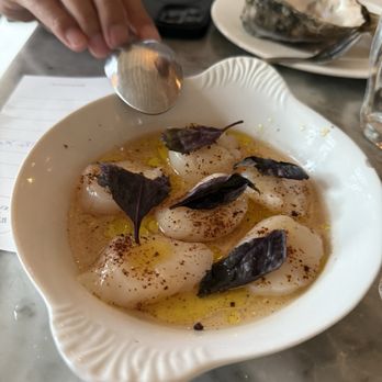 The Walrus and the Carpenter - Scallop Crudo* - Seafood Near Me - Seattle, Washington The Walrus and the Carpenter - Scallop Crudo* - Seafood Near Me - Seattle, Washington