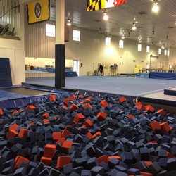 Elite Gymnastics & Academy of Dance - Foam pit, trampolines and gymnastics floor