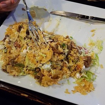 Fronteras - "grande" fried grilled burrito. Half the plate was lettuce and rice. Don't bother getting it. - Mexican Near Me - Columbus, Ohio Fronteras - "grande" fried grilled burrito. Half the plate was lettuce and rice. Don't bother getting it. - Mexican Near Me - Columbus, Ohio