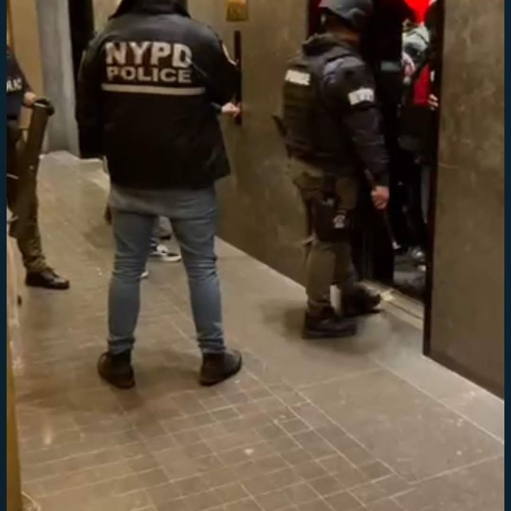 95 Wall - Just a casual swat team coming into the "luxury building". Battering ram included/ - Apartments Near Me - New York, New York