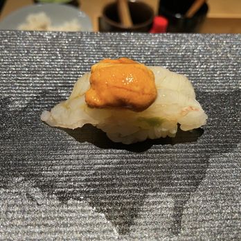 Kimyo Omakase - Sweet shrimp with uni - Sushi Bars Near Me - Brooklyn, New York