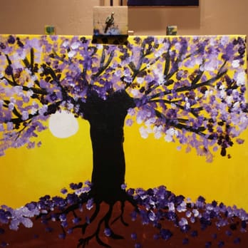 Canvas & Grapes Experience - Ta-da! We did it! Canvas & Grapes Experience accomplished! - Paint & Sip Near Me - Edison, New Jersey