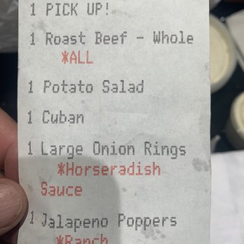 Seminole Subs & Gyros - Largo, FL - Receipt clearly showing the potato salad and onion rings that I did NOT get.... - Greek Near Me - Largo, Florida Seminole Subs & Gyros - Largo, FL - Receipt clearly showing the potato salad and onion rings that I did NOT get.... - Greek Near Me - Largo, Florida