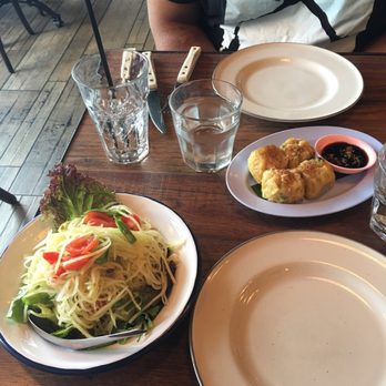 Sla Thai Restaurant - Somtum- papaya salad & Kanom Jeeb - dumplings - Thai Near Me - Montclair, New Jersey Sla Thai Restaurant - Somtum- papaya salad & Kanom Jeeb - dumplings - Thai Near Me - Montclair, New Jersey
