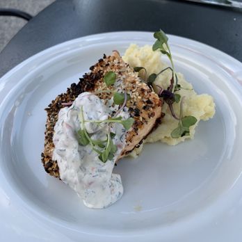 Aspen Restaurant and Bar - Seared Salmon - New American Near Me - Old Saybrook, Connecticut