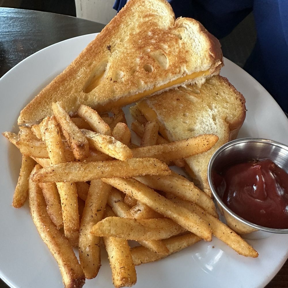 Kids grilled cheese with fries